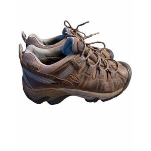 KEEN Men’s Waterproof Hiking Shoes Size 8.5 Brown Leather Trail / Outdoor Shoes